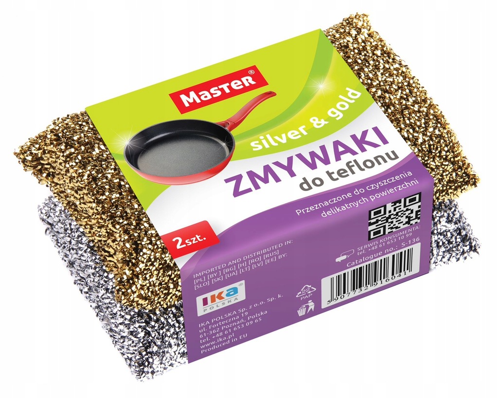 IKA ZMYWAKI DO TEFLONU SILVER&GOLD