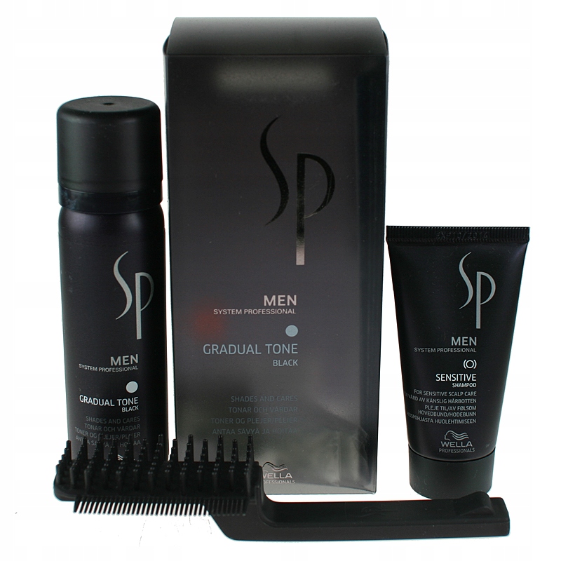WELLA SP MEN GRADUAL TONE PIGMENT ODSIWIACZ CZARNY DO SIWYCH WŁOSÓW
