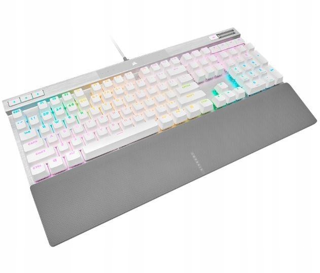 Klawiatura optyczno-mechaniczna K70 Pro RGB Biała