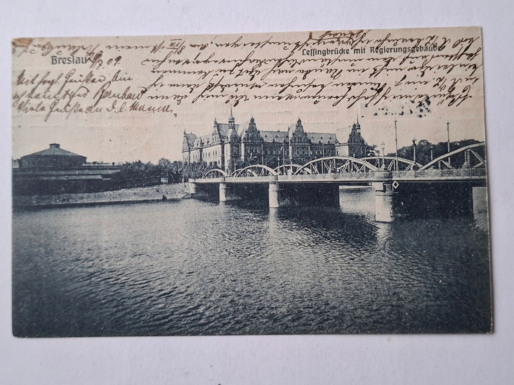 Pocztówka Wrocław Breslau 1909
