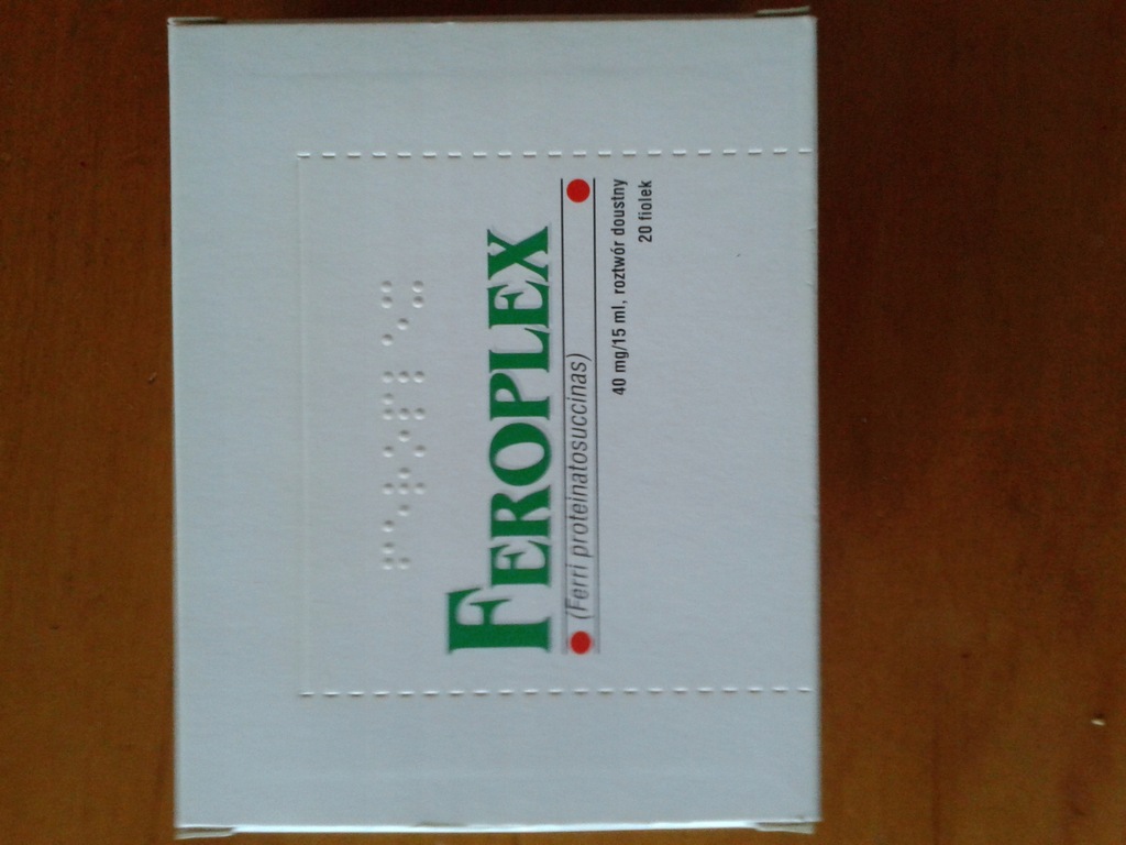 FEROPLEX 40mg/15ml roztwór doustny 20 fiolek