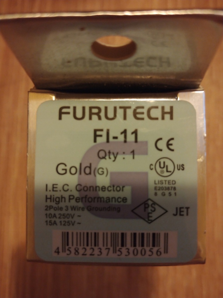 furutech FI-11 gold (G) nowy IEC wtyk