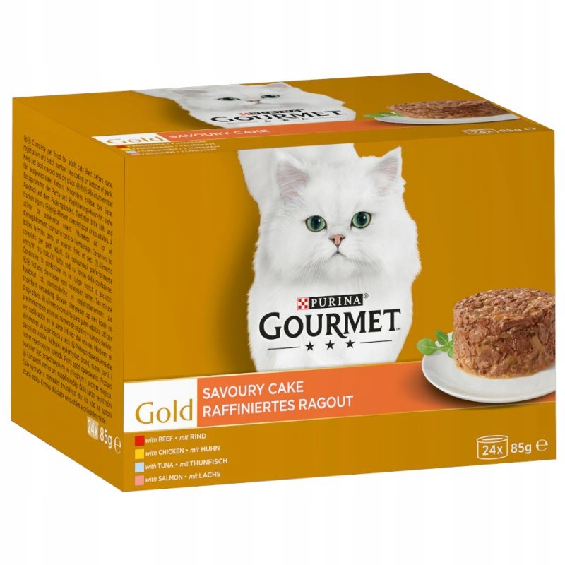 Gourmet Gold 24 x 85g Ragout Kawałki PUSZKA KOT