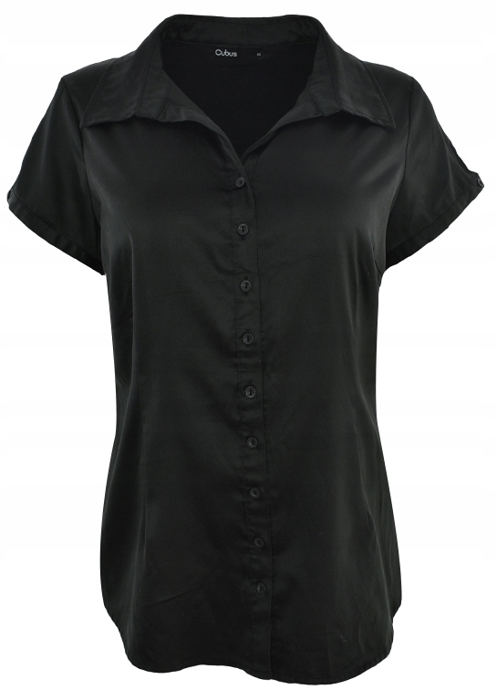 sBK4518 CUBUS elegancka czarna koszula 44 s