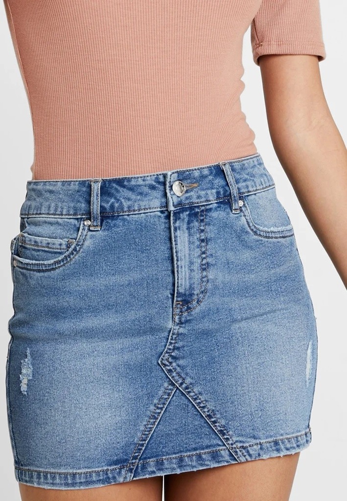 ONLY ONLROSIE SKIRT - Spódnica jeansowa