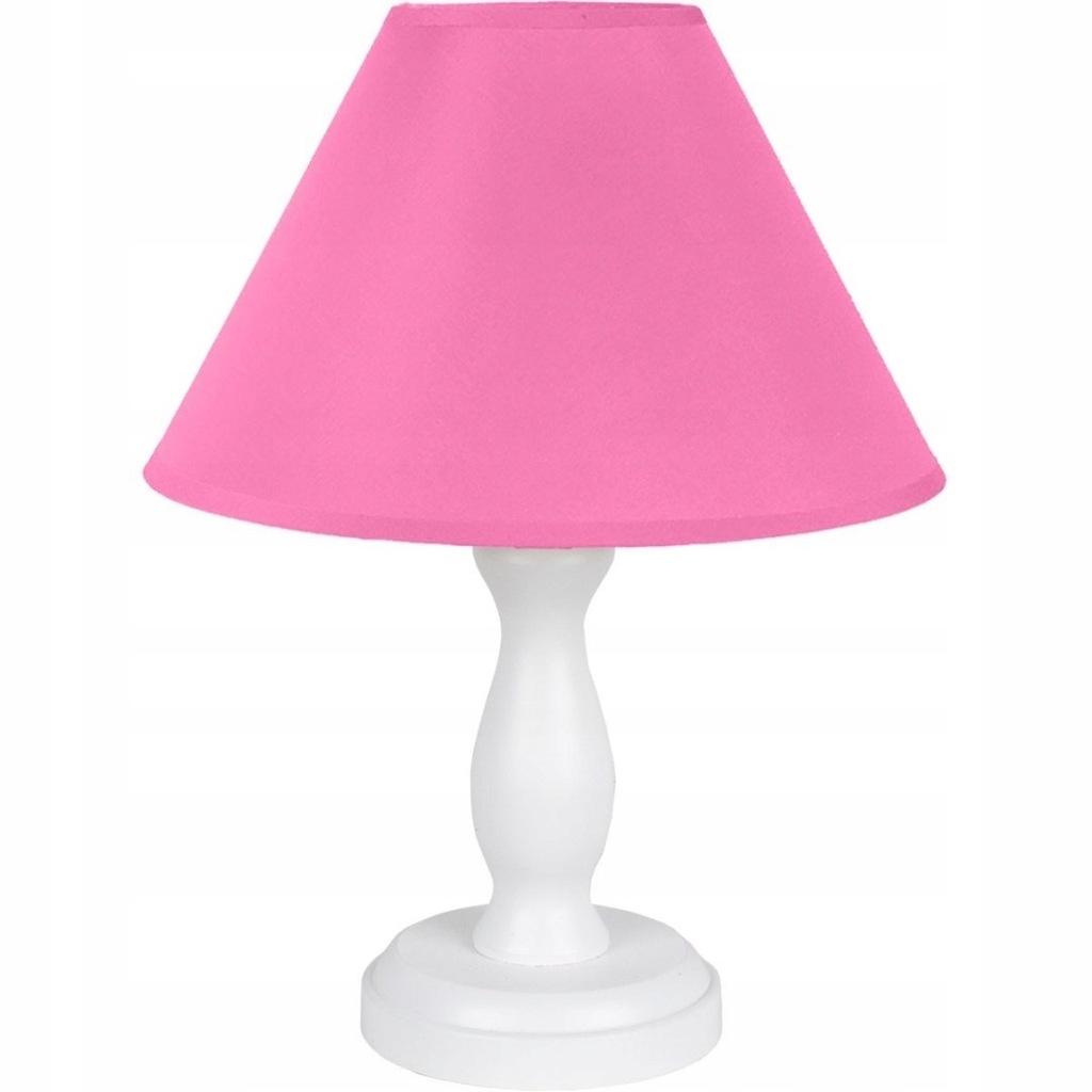Lampka biurkowa Lura różowy biały