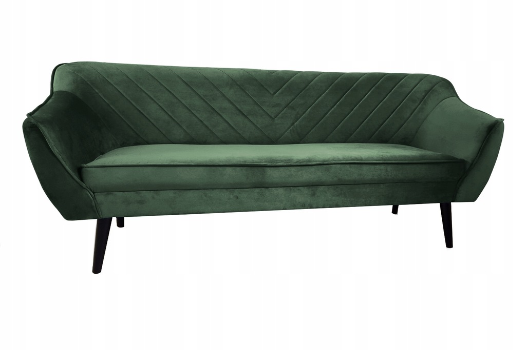 Sofa trzyosobowa Voltana zielona velvet