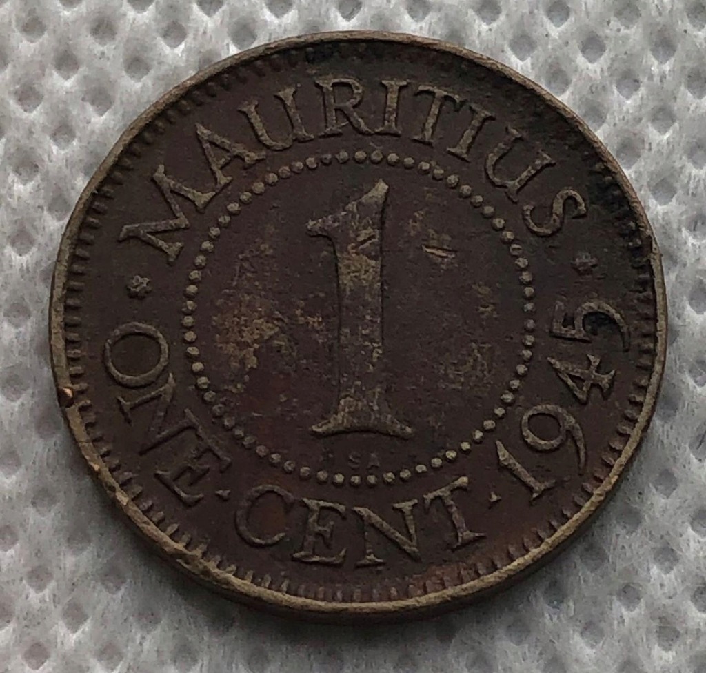 Mauritius - 1 cent 1945