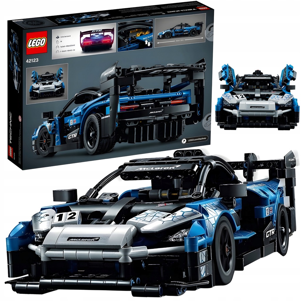 LEGO TECHNIC KLOCKI NA PREZENT MCLAREN SENNA GTR ZESTAW SAMOCHÓD WYŚCIGOWY