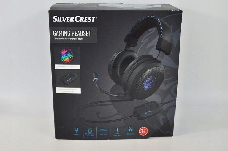 - - GAMING Allegro oficjalne SILVERCREST HEADSET SŁUCHAWKI archiwum 8784274332