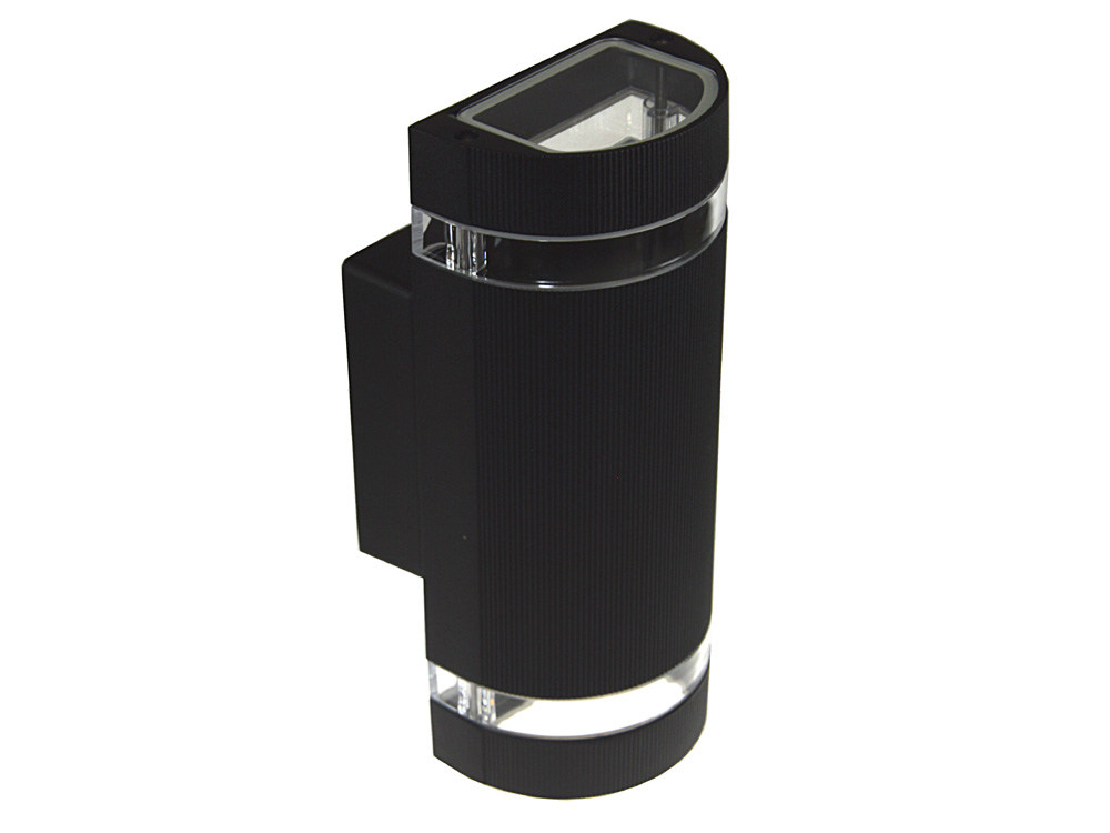 Kinkiet ogrodowy Kortek Bowi czarny 2 x GU10