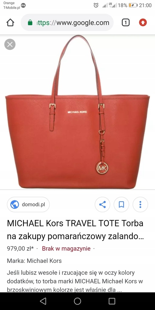 Torebka Michael Kors jet set