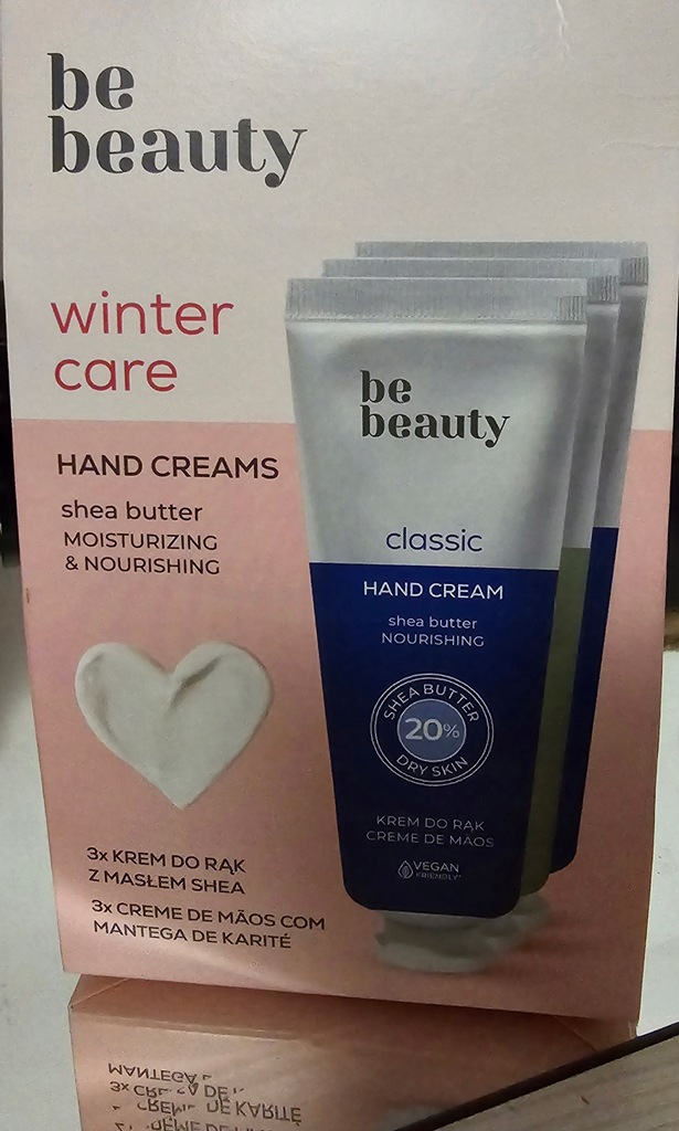 bebeauty, Hand Cream Shea Butter (Krem do rąk z masłem shea) 3 sztuki