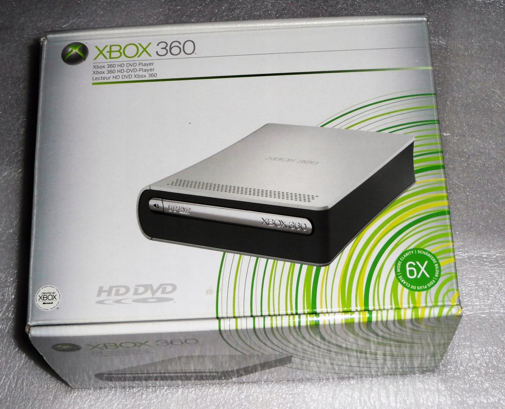 XBOX 360 HDDVD PLAYER NOWY PILOT + FILM GRATIS 8483447419