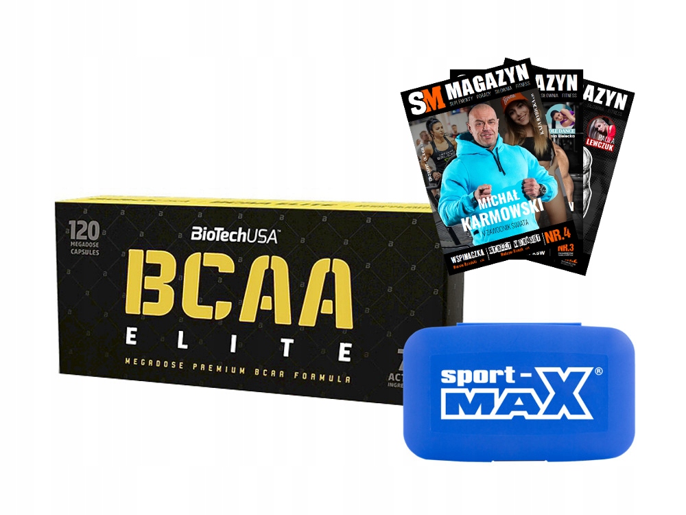 BIOTECH BCAA ELITE 120 KAPS AMINOKWASY AMINO SIŁA