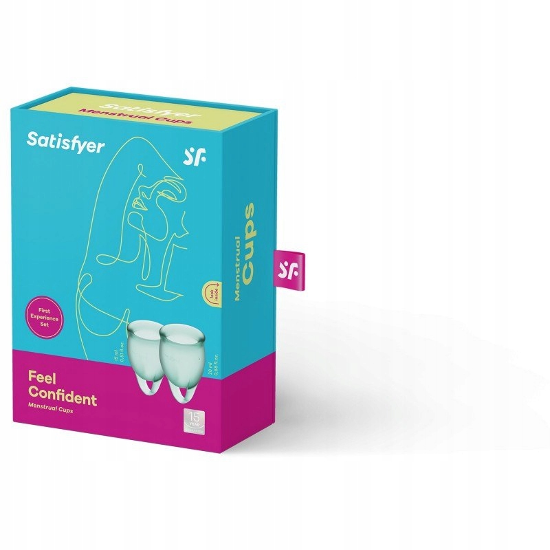 Feel confident Menstrual Cup light green