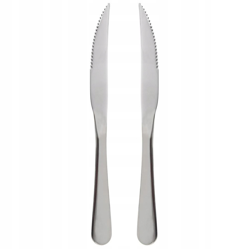 Noże do steków i burgerów stalowe 2 szt.