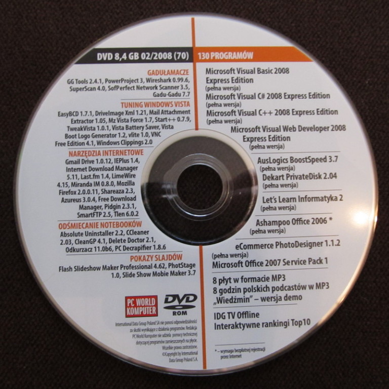 Microsoft Visual Studio 2008 - DVD 130 programów