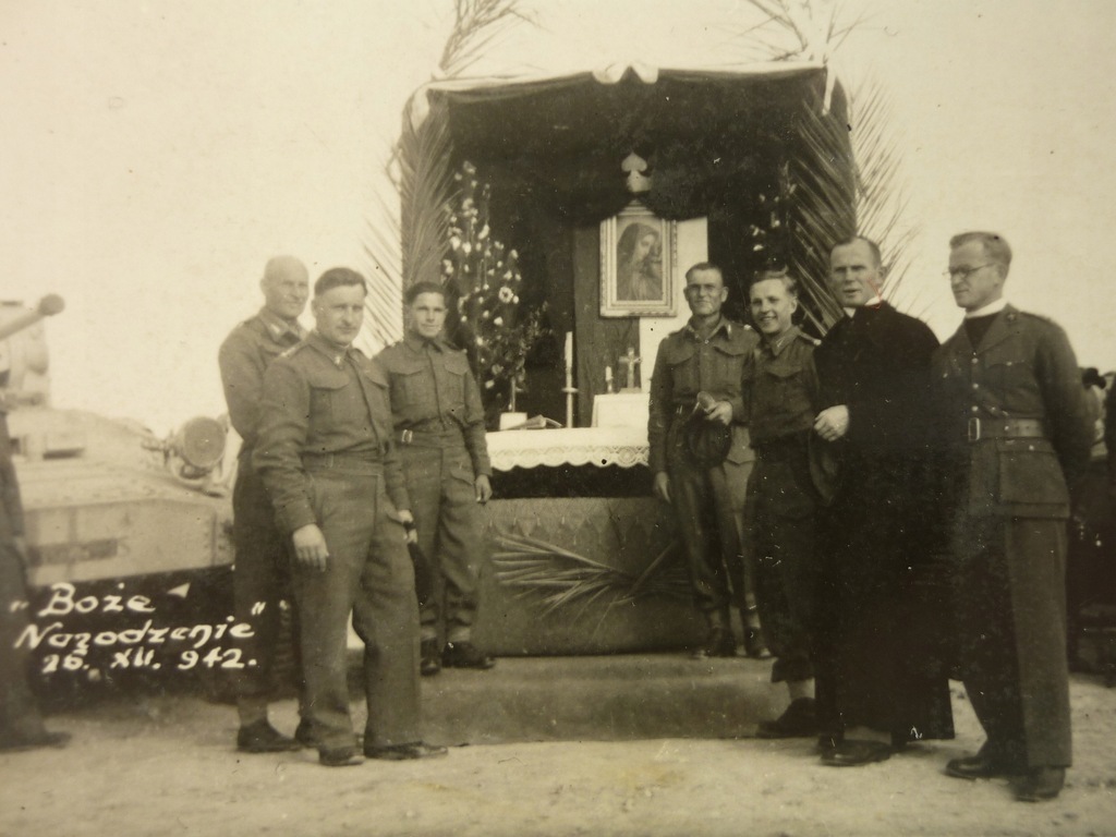 Pułk Ułanów - czołg Valentine - Boże Narodzenie - 1942 - PSZ/Z