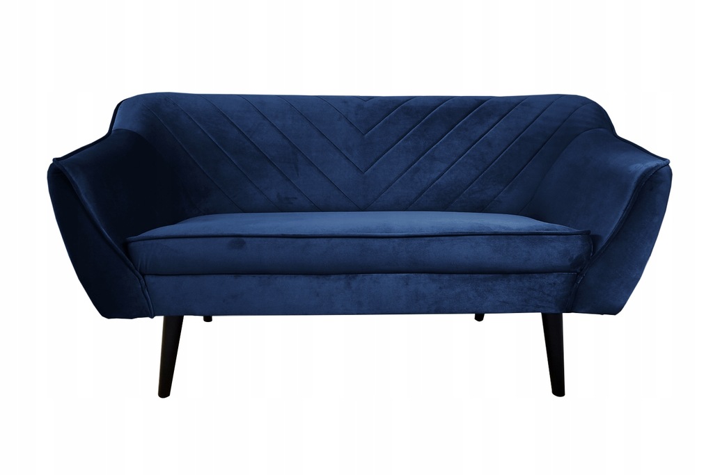 Sofa dwuosobowa Voltana granatowa velvet