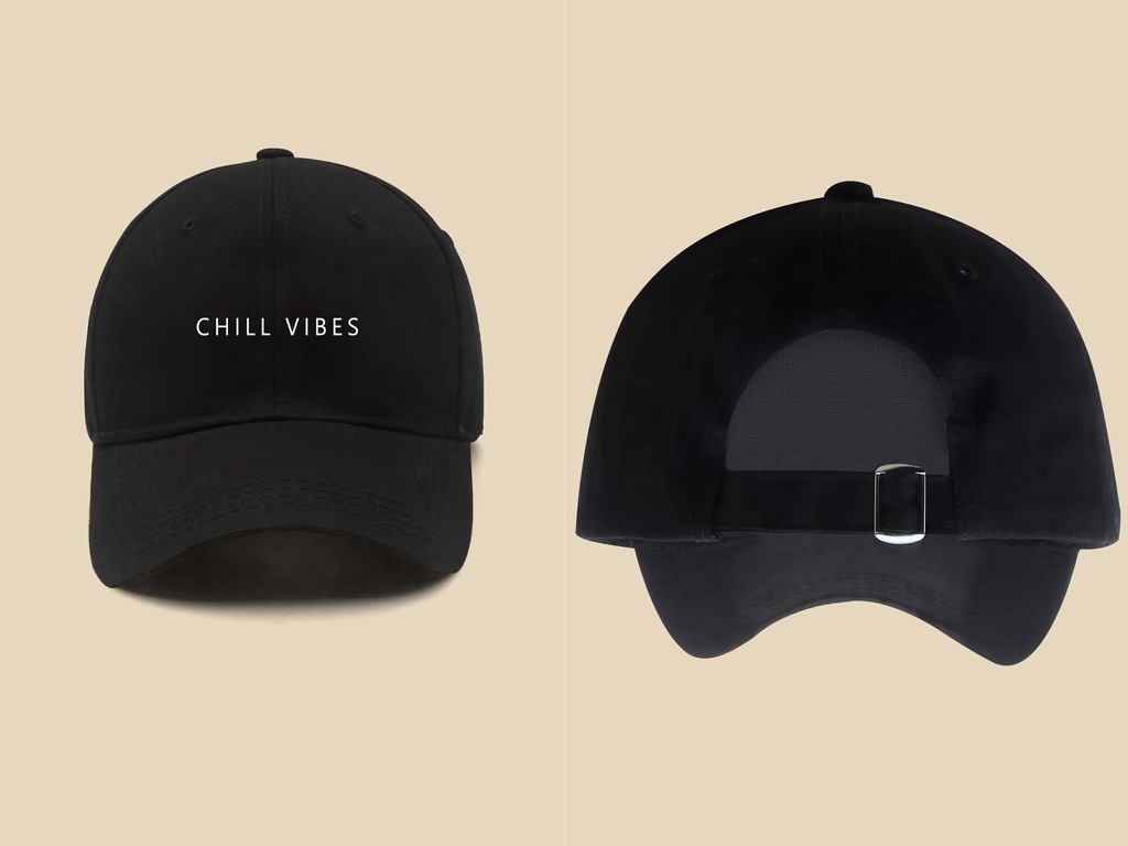 Czapka z daszkiem z napisem chill vibes
