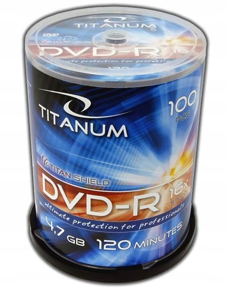 TITANUM 1310 - DVD-R Cake Box 100 | 4,7GB | 16x