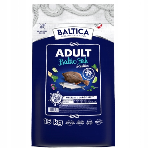 BALTICA Baltic Fish Sensitive 15kg średnie i duże rasy