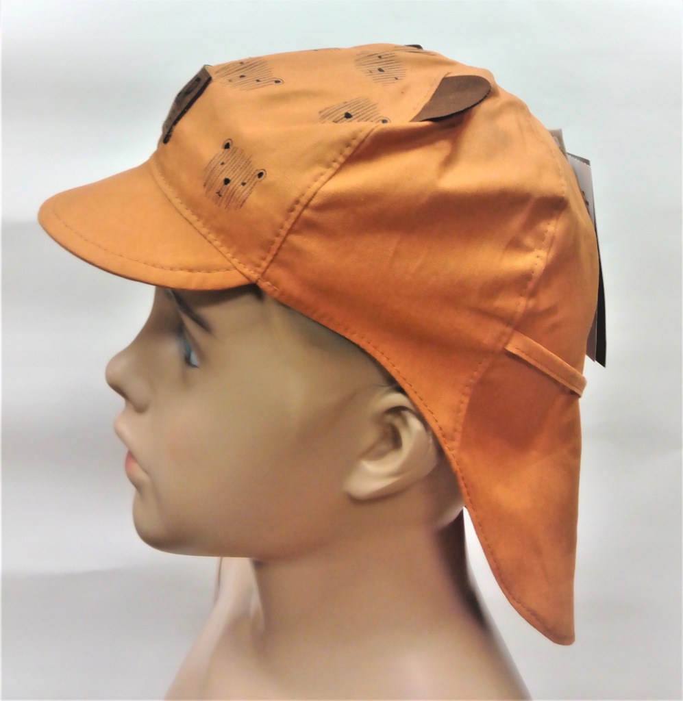 Czapka Czapeczka z daszkiem i osłoną na kark r. 48