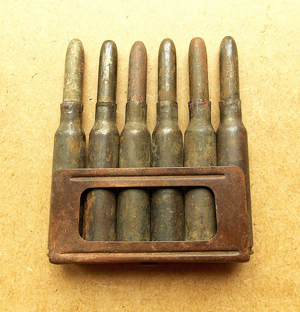 klips naboje Carcano, 1912, IWŚ