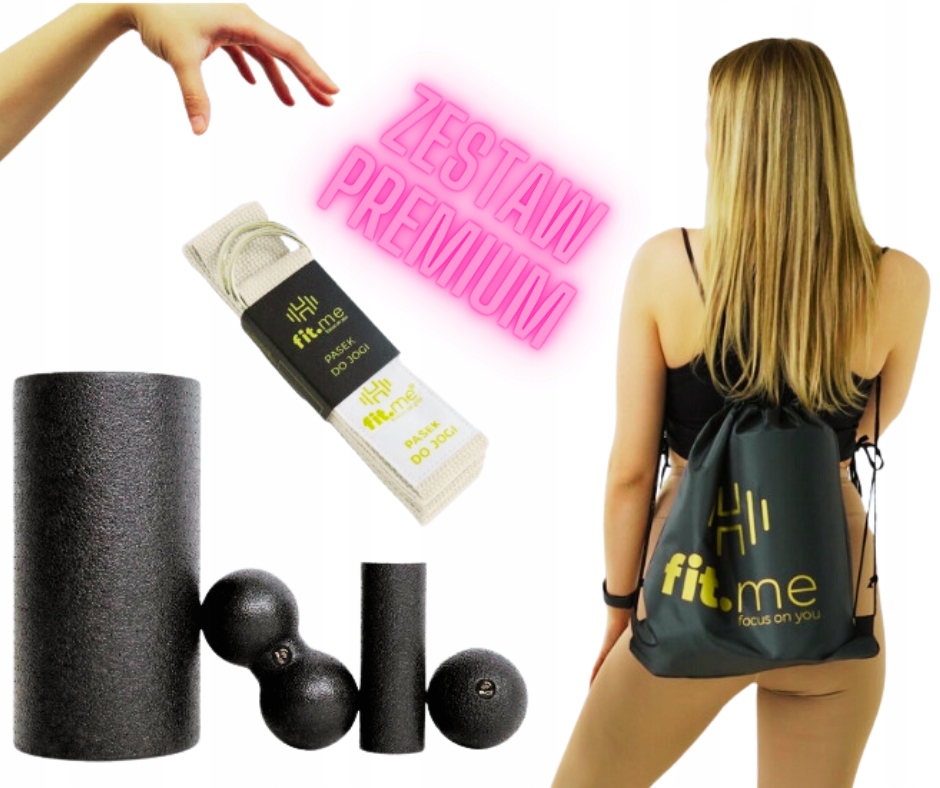 PREMIUM ZESTAW MASSAGE ROLLER NA CAŁE CIAŁO BIG SINGLE BALL DUOBALL + STRAP