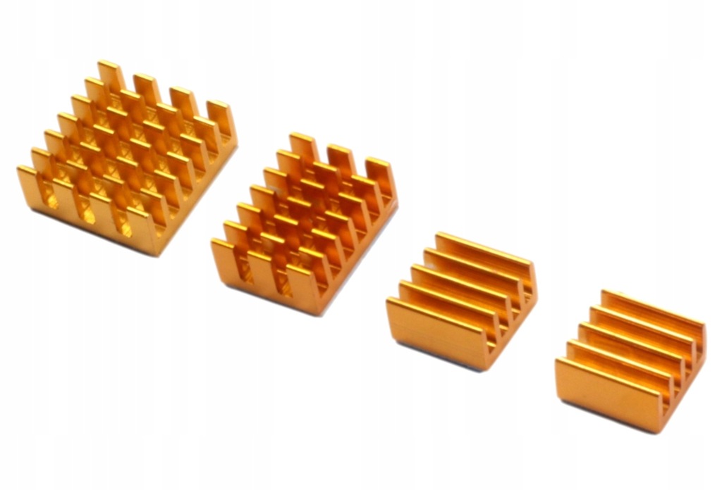 Zestaw 4 radiatorów dedykowany do Raspberry Pi 4B