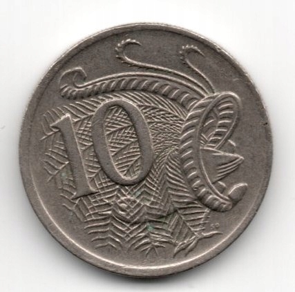 Australia 10 Pence 1980 Paw