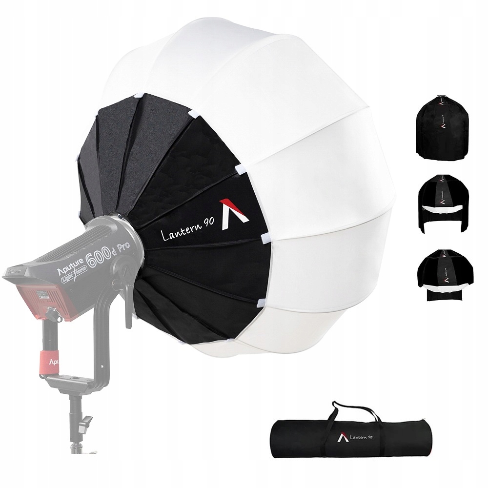 APUTURE LANTERN SOFTBOX OŚWIETLENIE DO ZDJĘĆ 90CM + DYZFUZOR TORBA STELAŻ