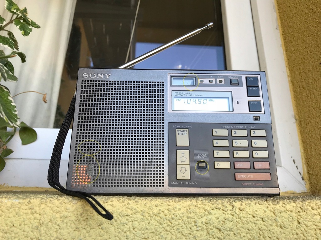 Sony ICF7600DS ( ICF 7600 DS ) World Recer Radio 8738260767