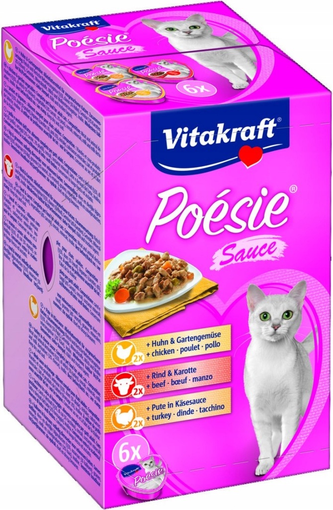 VITAKRAFT POESIE MULTIPACK SOS 6x85g d/kota