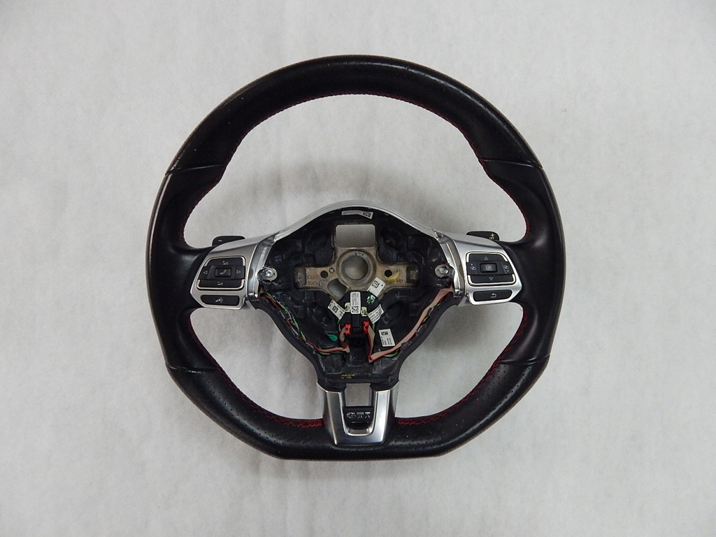 VW Golf VI GTI Scirocco - kierownica multifunkcja łopatki oryg 5K0