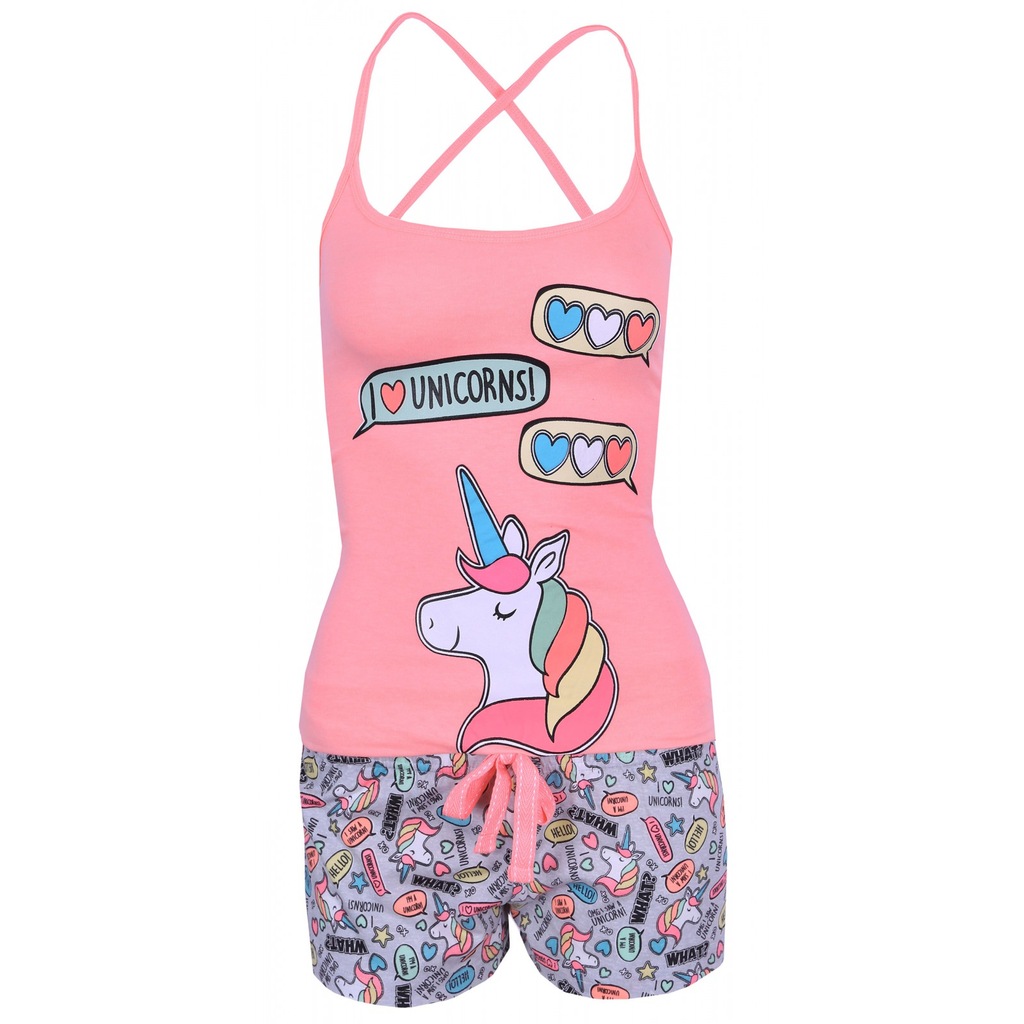 Neonowo-szara piżama w jednorożce PRIMARK 46-48