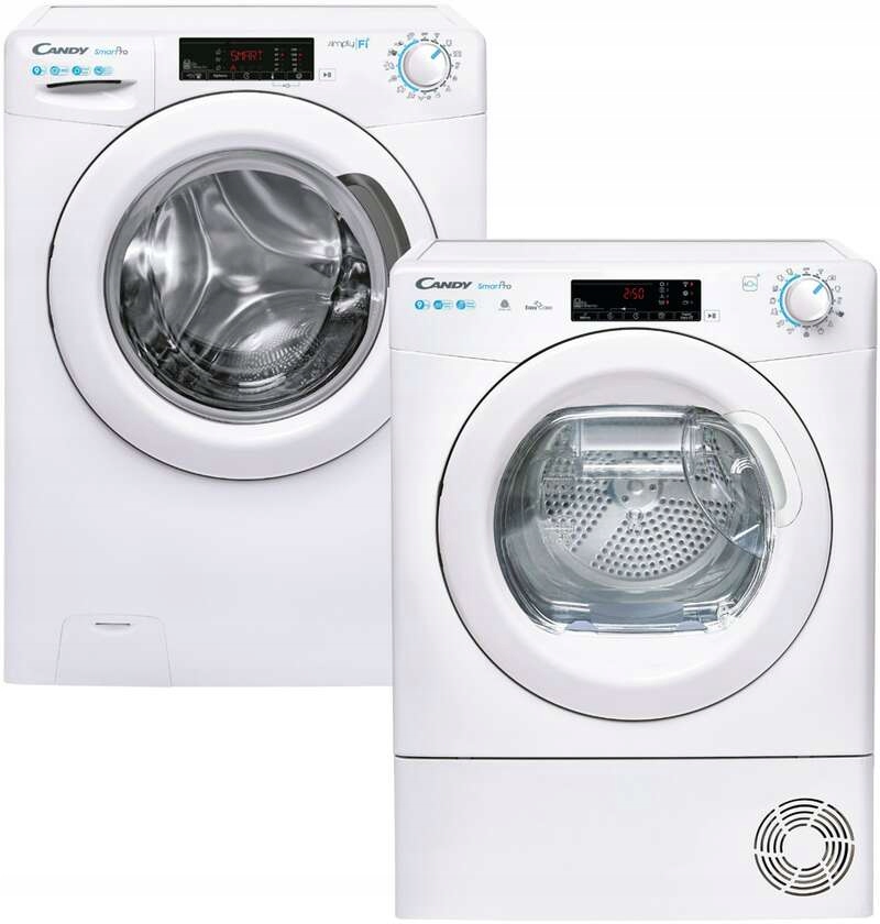 Zestaw Candy Pralka CSO 1295TW4/1-S + Suszarka CSOE H9A2TE-S 9/9 kg