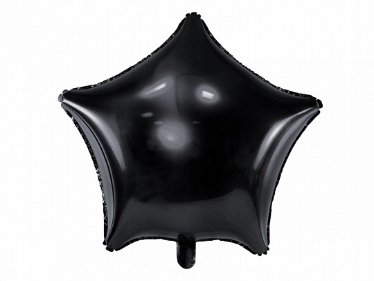 Balon foliowy gwiazdka czarna 48 cm