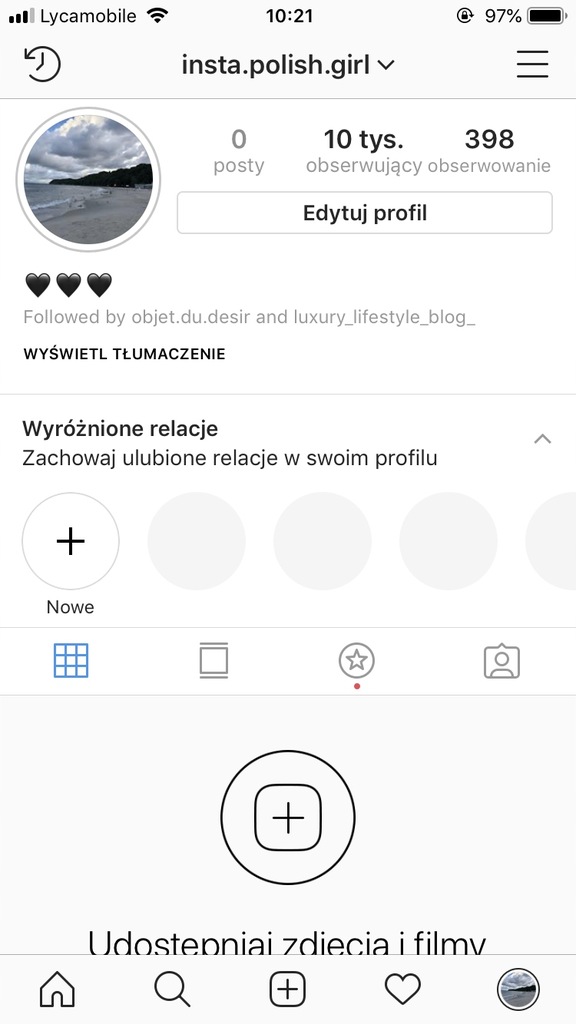 Konto Instagram 10K follow / obserwatorów