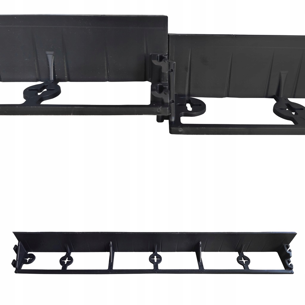 BORDERY ogrodowe plastikowe 50mm KRÓTKIE 50cm Obrzeża trawnikowe FALA 30szt