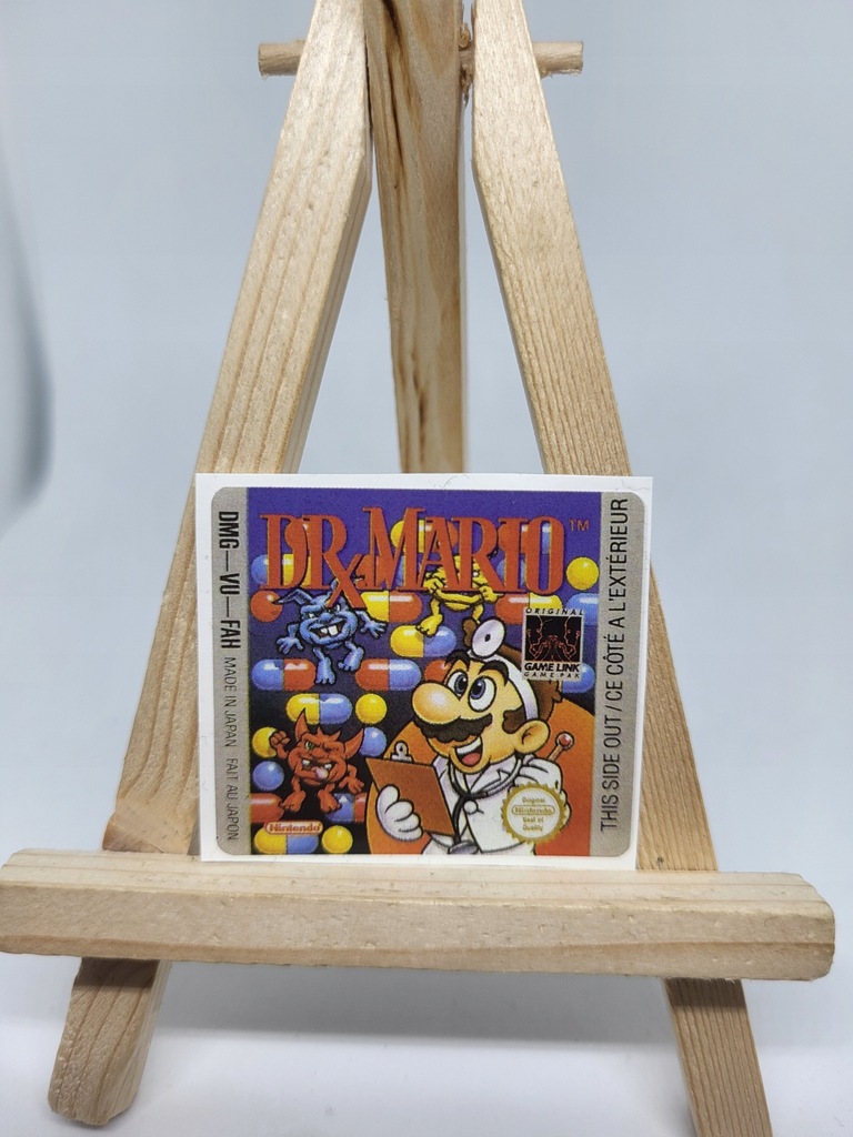 Naklejka zastępcza Dr Mario Game Boy
