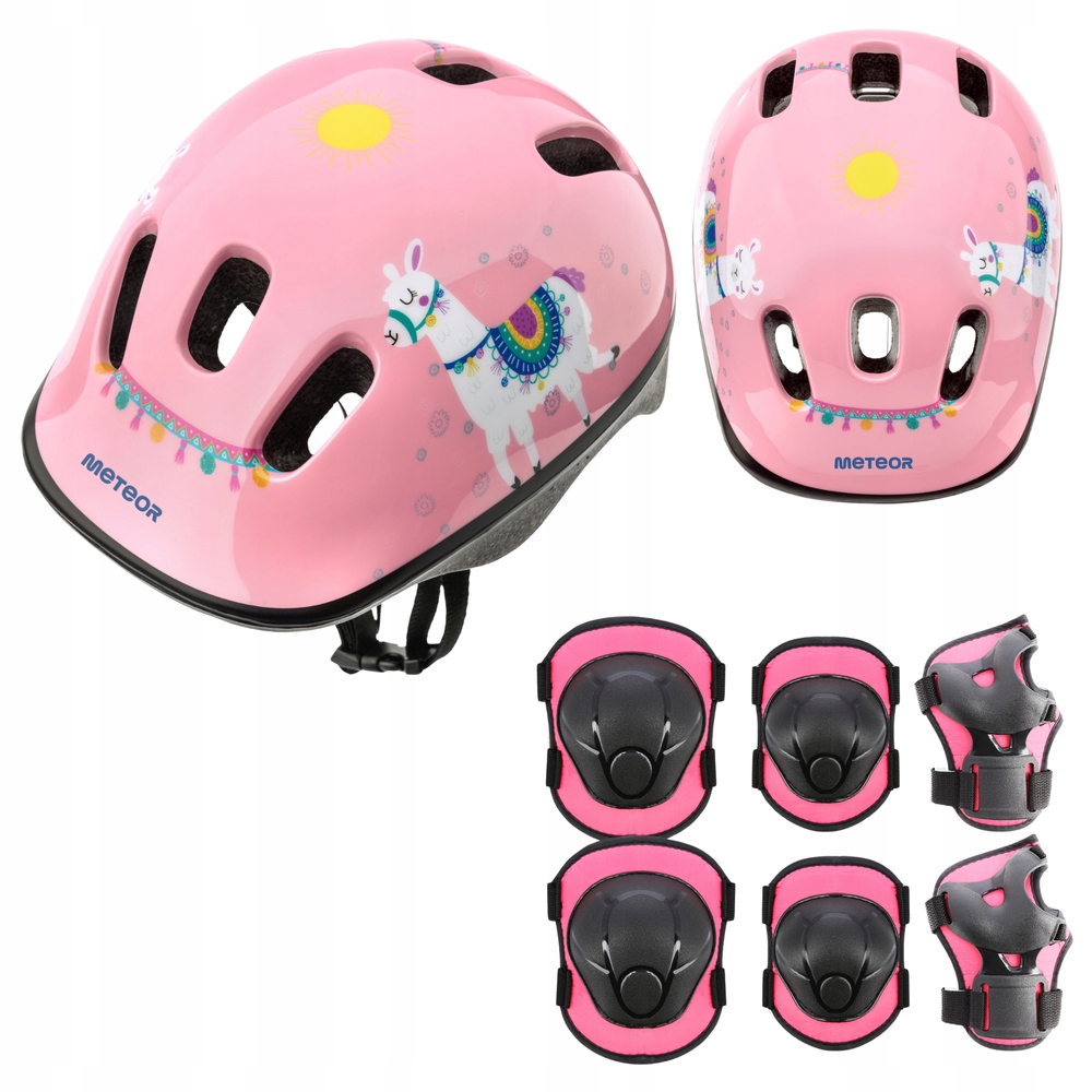 Kask Z Regulacją Na Rower Rolki Deskorolkę Dziecięcy + Komplet Ochraniaczy