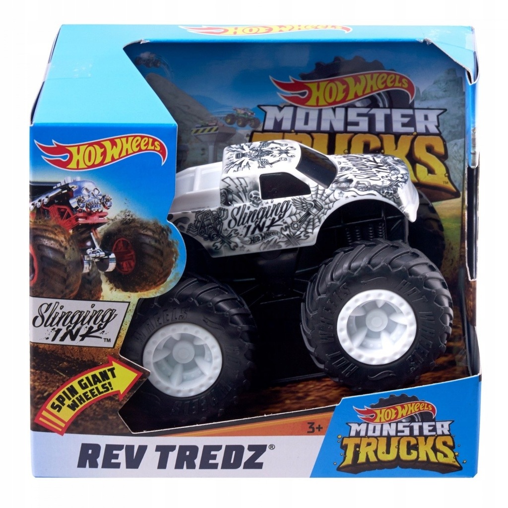 Pojazd Monster Trucks Rev Tredz Slinging Ink