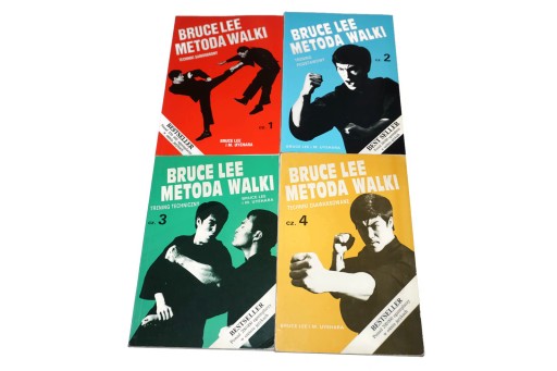 Bruce Lee - METODA WALKI - KOMPLET 4 TOMY - LADNE