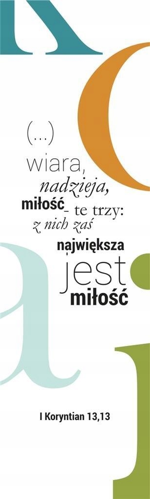 ZAKŁADKA DUŻA - WIARA, NADZIEJA, MIŁOŚĆ, SZARON