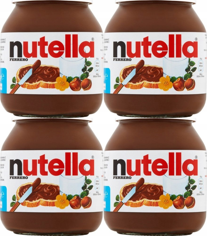 Nutella Ferrero krem czekoladowy z orzechami 600 g x4