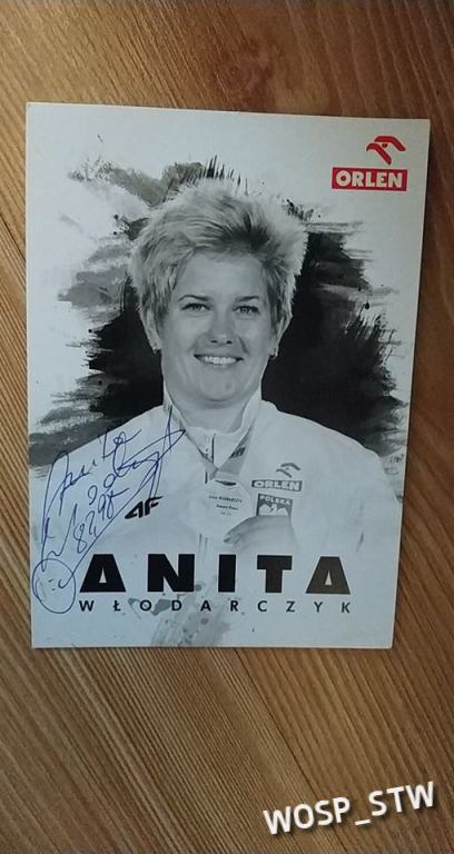 Zdjęcie Anity Włodarczyk z autografem