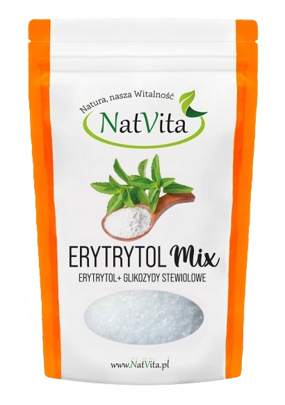 NatVita Erytrytol Mix + glikozydy stewiolowe 800 g