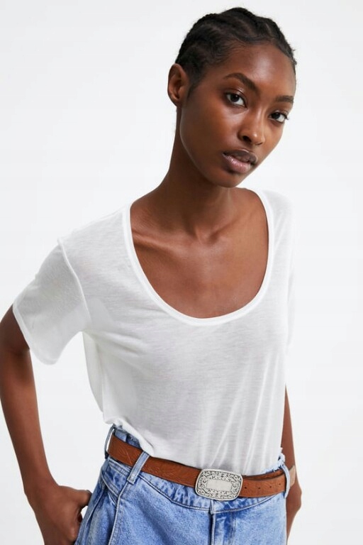 Zara T Shirt Premium Lyocell Cupro Styl 303 Avenue